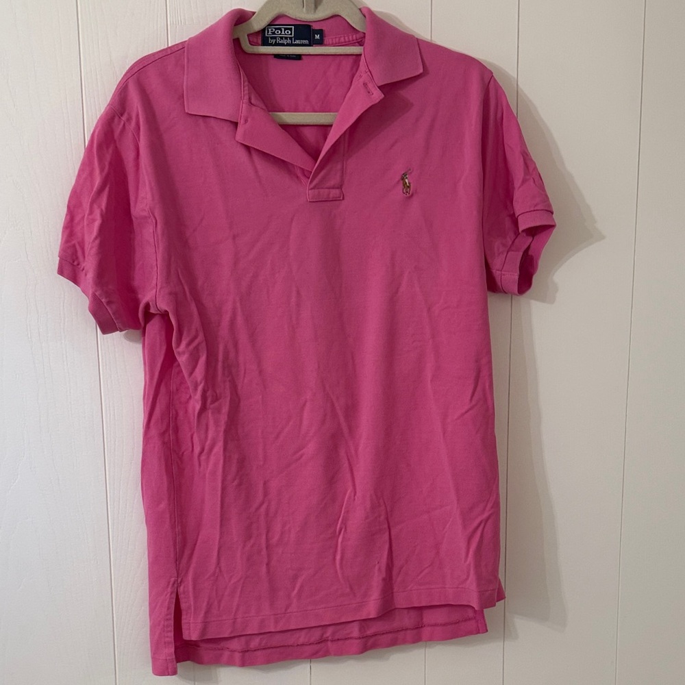 Polo by Ralph Lauren Pink Men's 1980s vintage Ralph Lauren